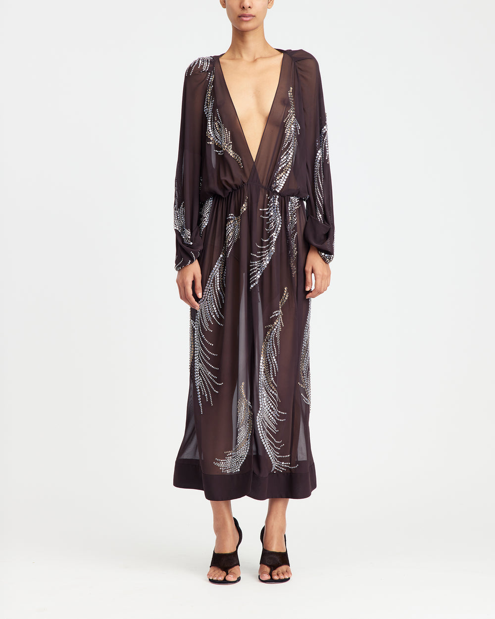 Silas Midi Dress in Georgette