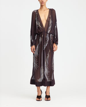 Silas Midi Dress in Georgette