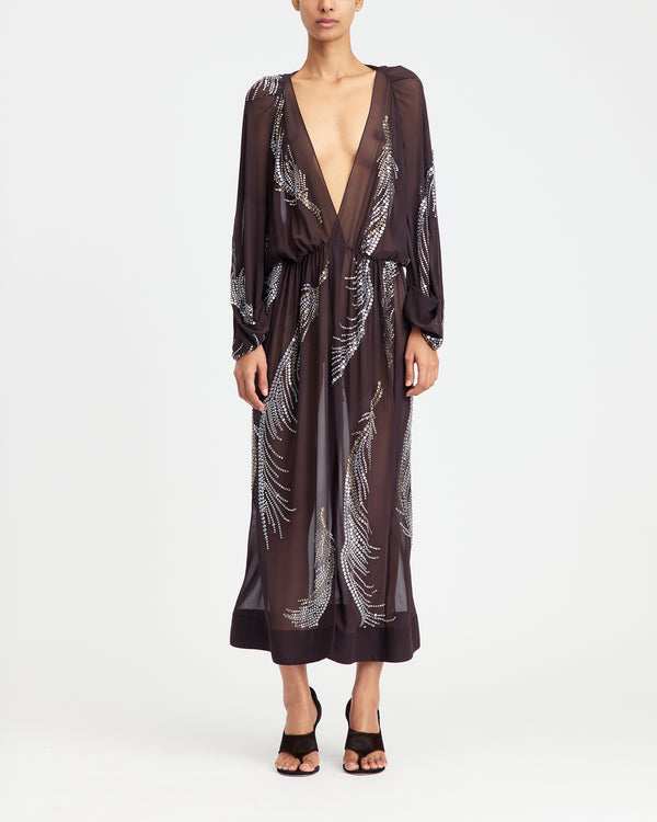 Silas Midi Dress in Georgette