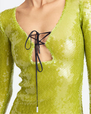 Solaria Midi Dress in Sequin