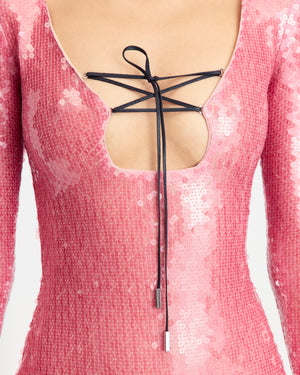 Solaria Midi Dress in Sequin