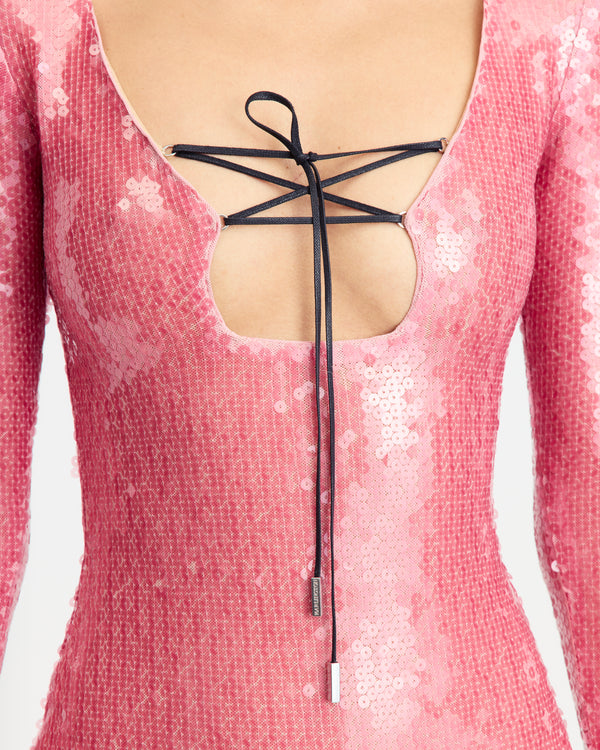 Solaria Midi Dress in Sequin