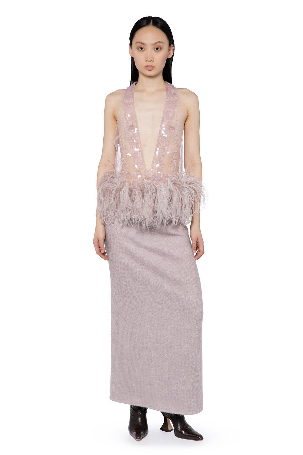 Petya Midi Skirt In Mauve