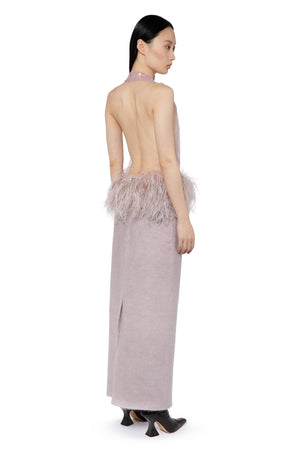 Salina Embroidered Top In Mauve