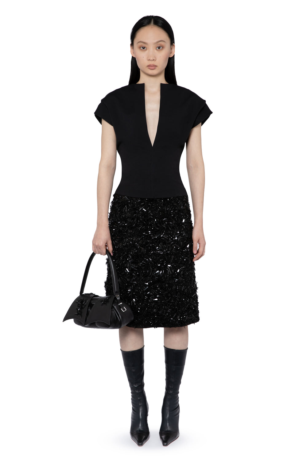 Vanora Top In Jet Black