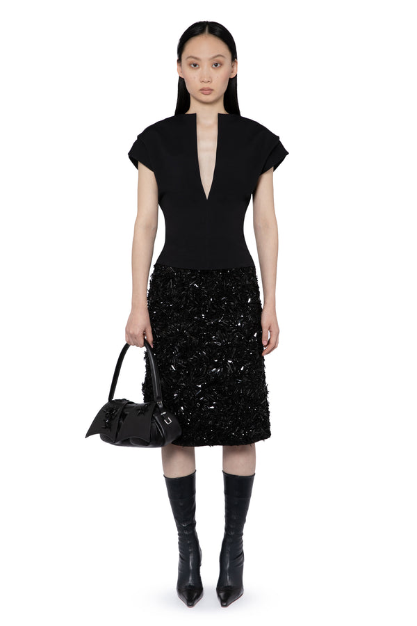 Vanora Top In Jet Black