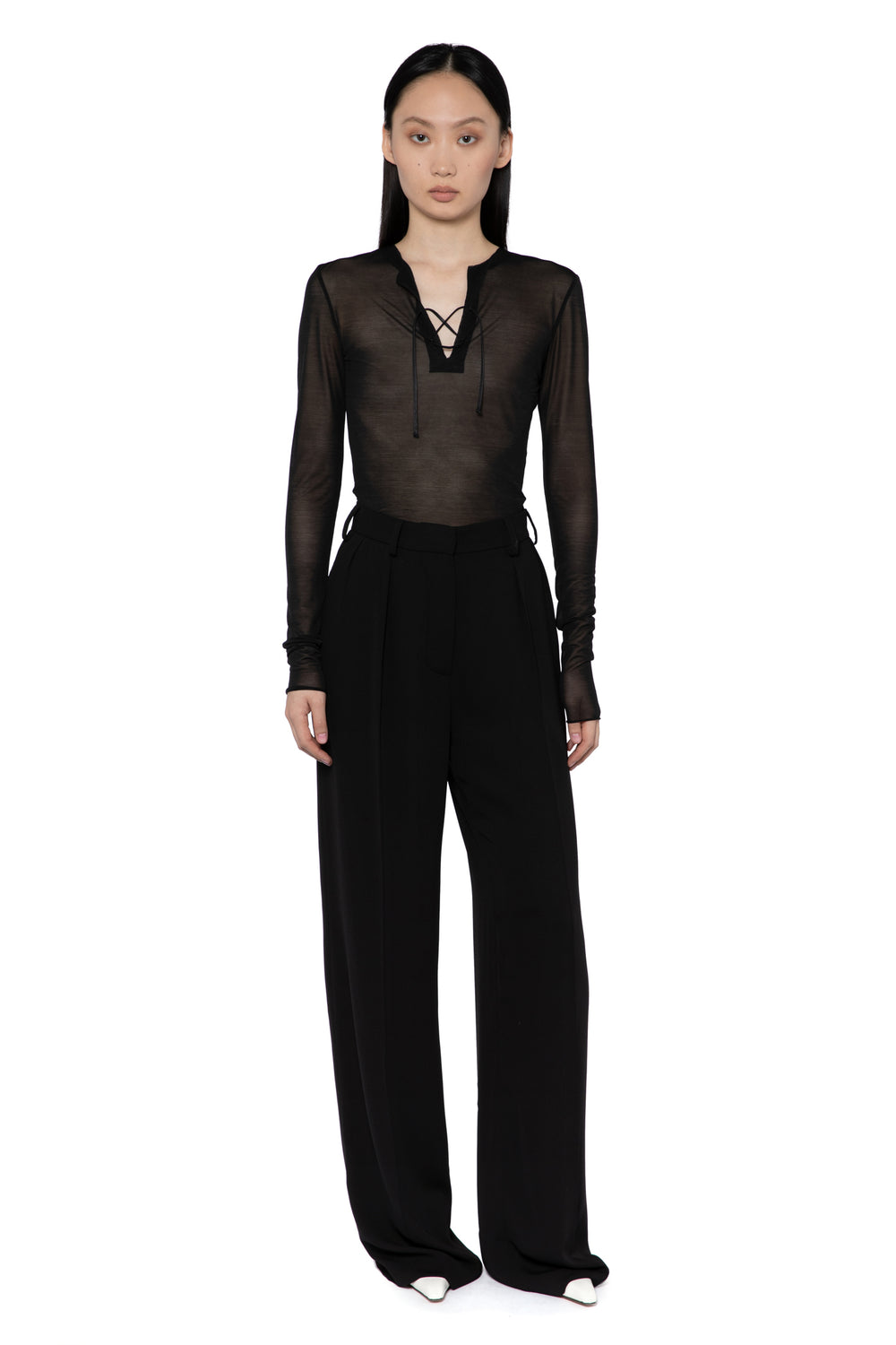 Serpina Top In Jet Black