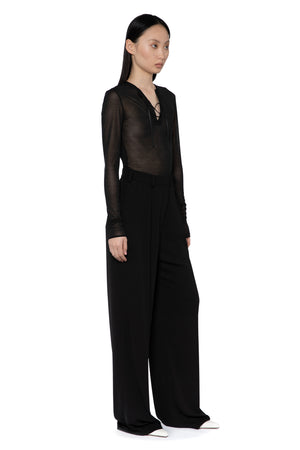 Serpina Top In Jet Black