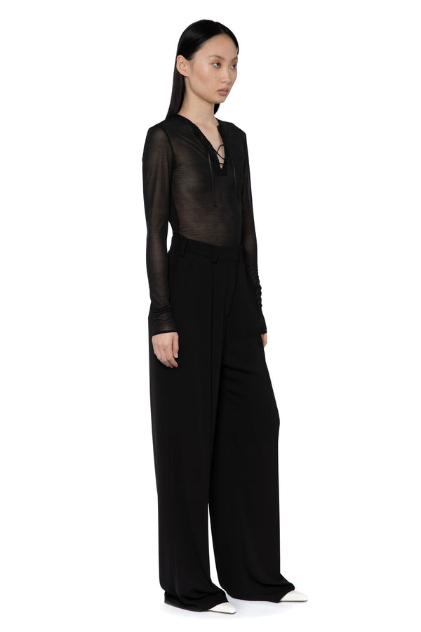 Serpina Top In Jet Black