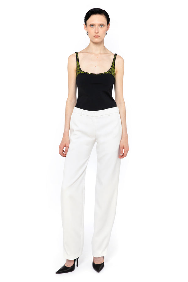 Vante Trouser in White Bonded Tailoring
