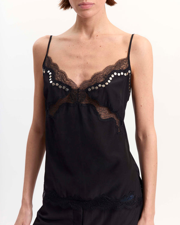 Clio Top in Satin