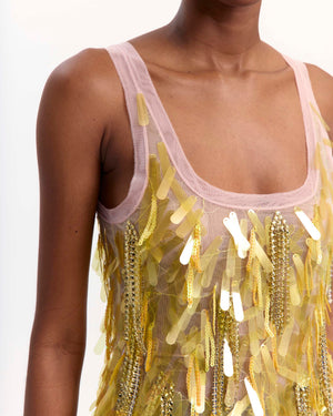 Sharla Top in Embroidered Tulle