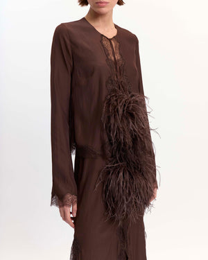 Anvi Cardigan in Satin