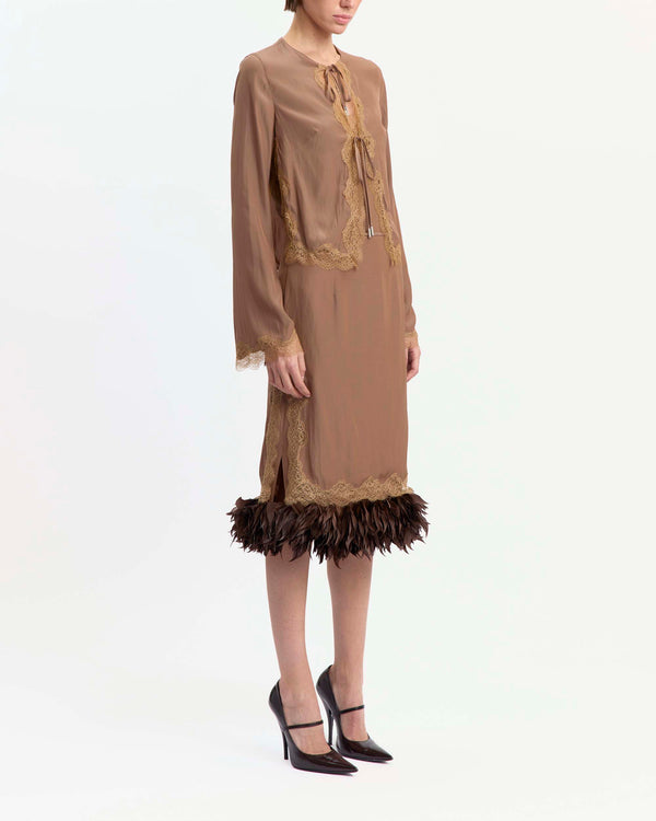 Filipa Cardigan in Satin