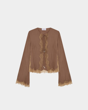 Filipa Cardigan in Satin