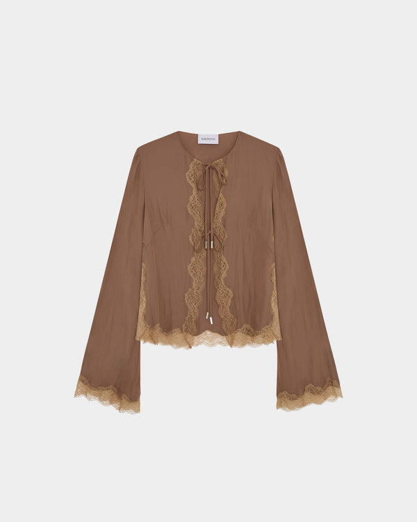 Filipa Cardigan in Satin