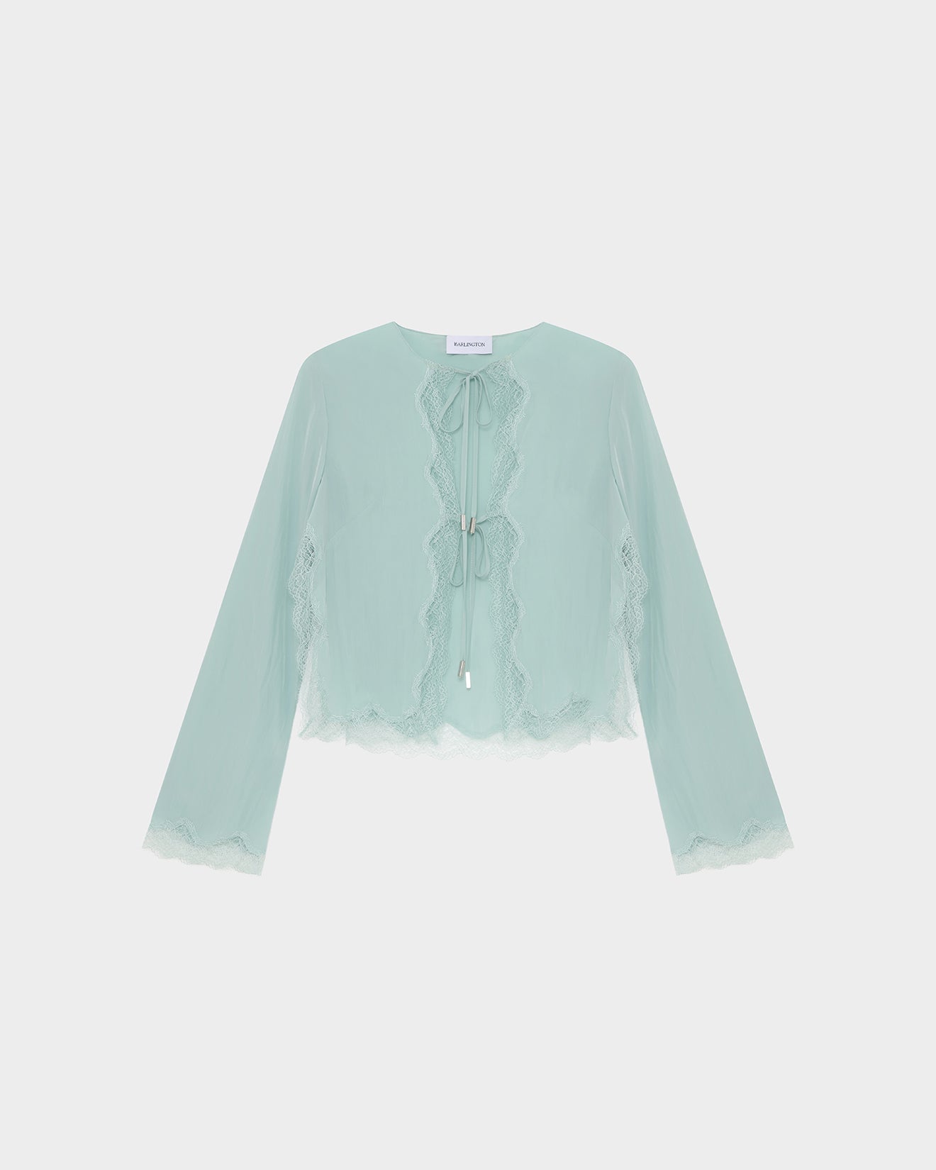 Filipa Cardigan in Satin & Lace