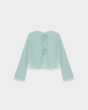 Filipa Cardigan in Satin