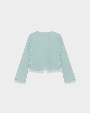 Filipa Cardigan in Satin