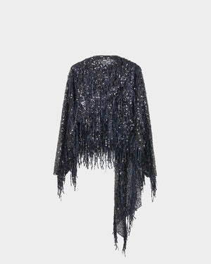 Auro Top in Fringe Sequin