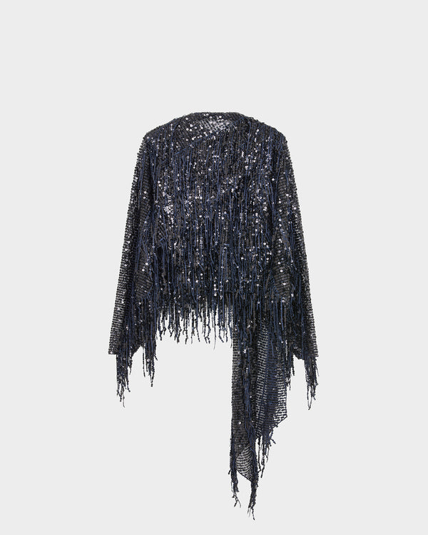 Auro Top in Fringe Sequin