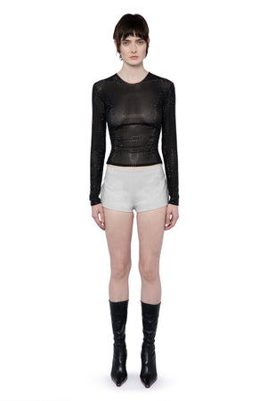 CERIDEN SHORTS IN TAILORING PUTTY