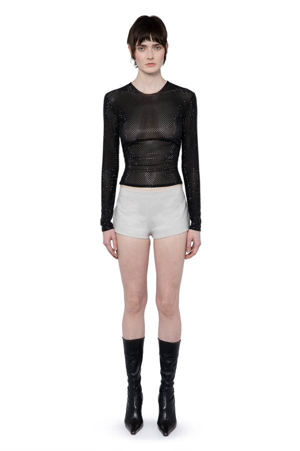 CERIDEN SHORTS IN TAILORING PUTTY
