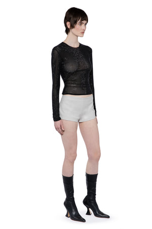 CERIDEN SHORTS IN TAILORING PUTTY