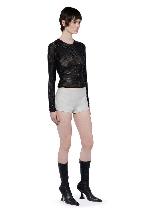 CERIDEN SHORTS IN TAILORING PUTTY