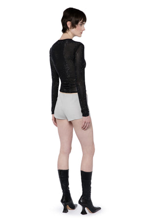 CERIDEN SHORTS IN TAILORING PUTTY