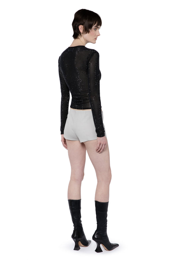 CERIDEN SHORTS IN TAILORING PUTTY
