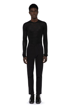 Lyta Trouser in Jet Black Technical Tailoring