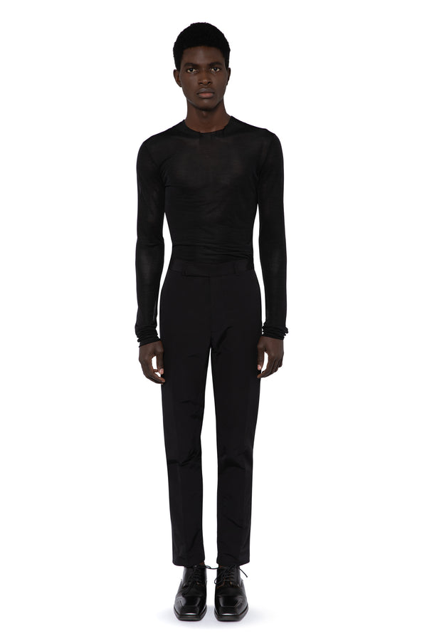 Lyta Trouser in Jet Black Technical Tailoring