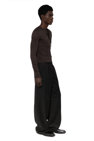 Felix Trouser In Wool Tailoring Charcoal
