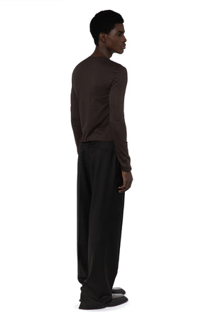 Felix Trouser In Wool Tailoring Charcoal