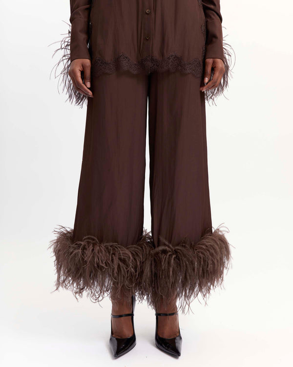 Joelle Trouser in Satin