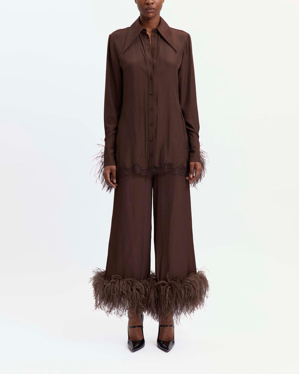 Joelle Trouser in Satin