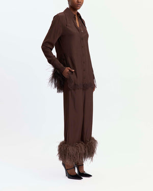 Joelle Trouser in Satin