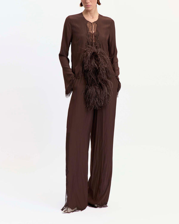 Ricci Trouser in Satin