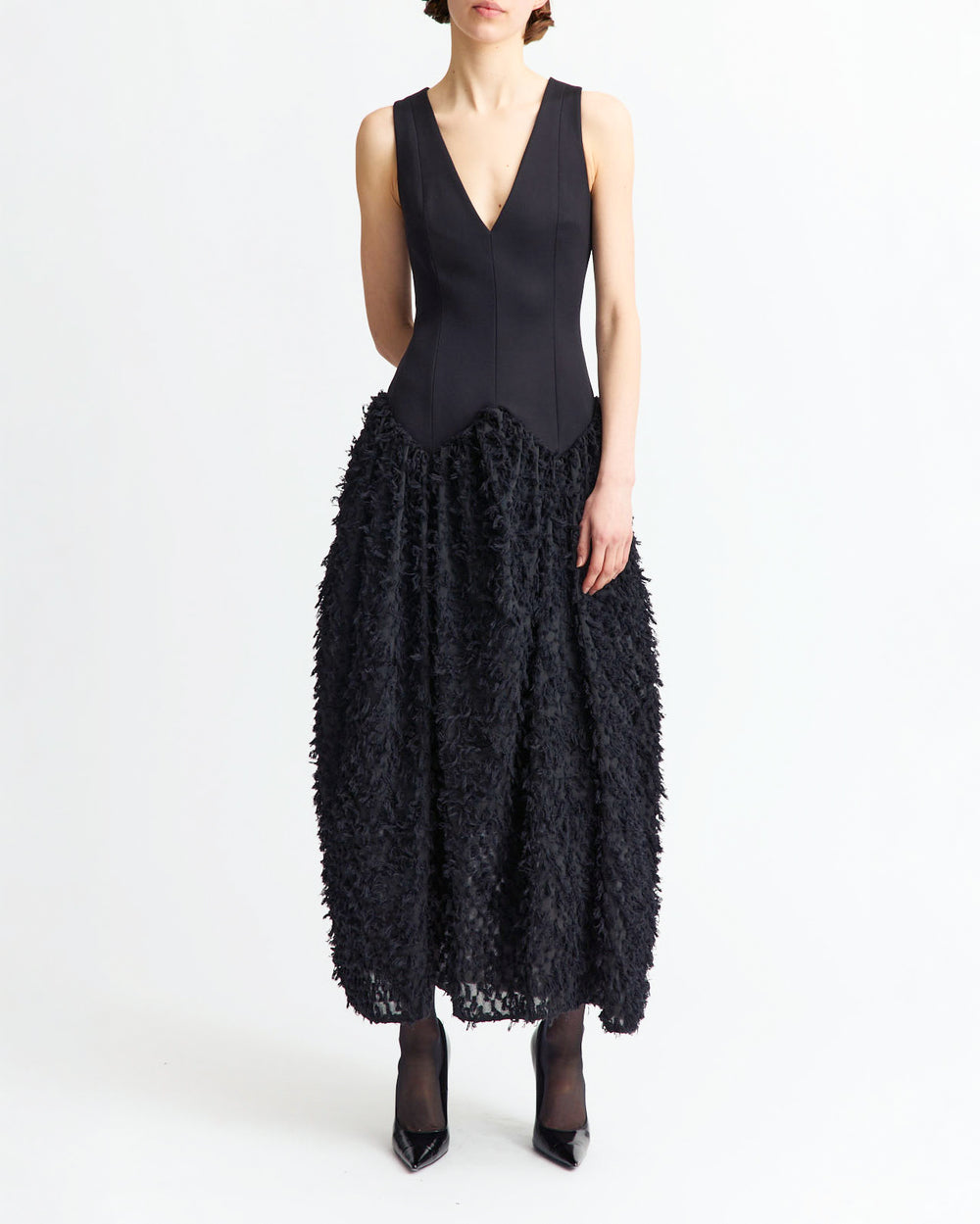 Tonye Midi Dress in Tailoring
