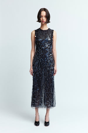 Tovia Midi Dress in Sequin