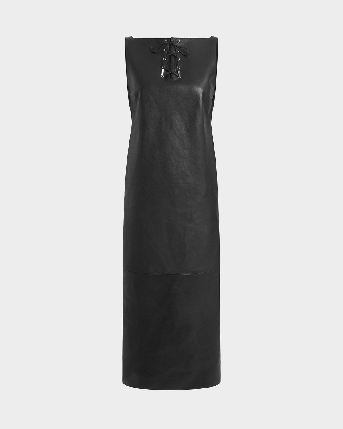 True Midi Dress Leather