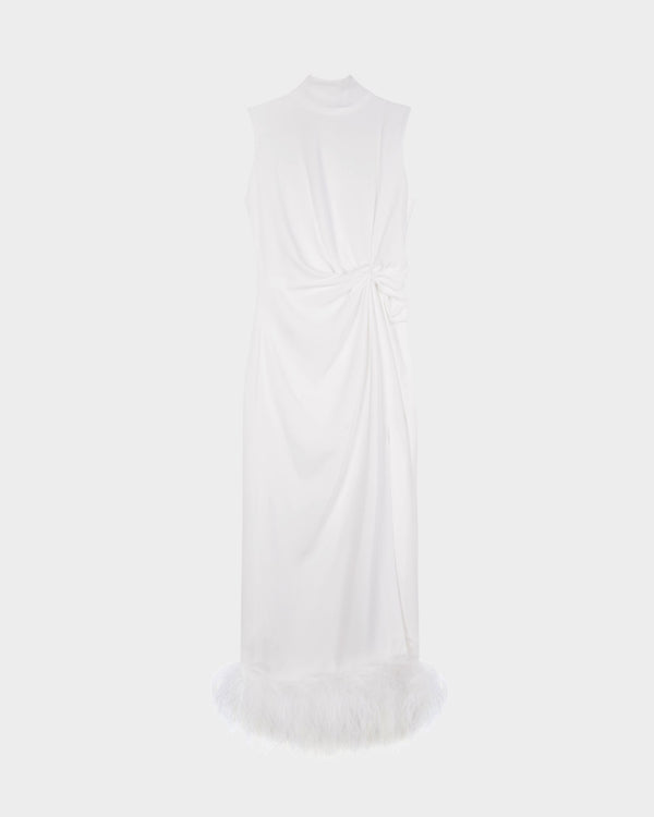 Maika Midi Dress in Crepe