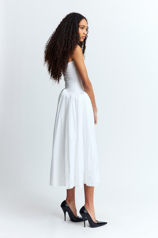 Vezile Midi Dress in Cotton Poplin