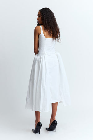 Vezile Midi Dress in Cotton Poplin