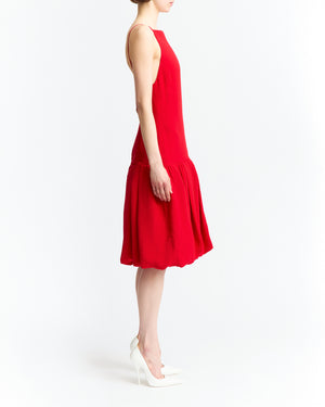Viana Midi Dress in Crepe