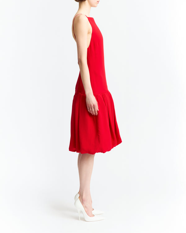 Viana Midi Dress in Crepe