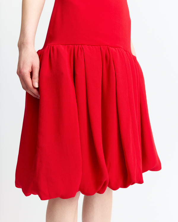 Viana Midi Dress in Crepe