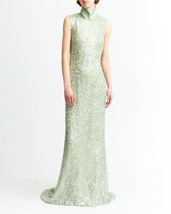 Zegli Gown in Lace Sequin