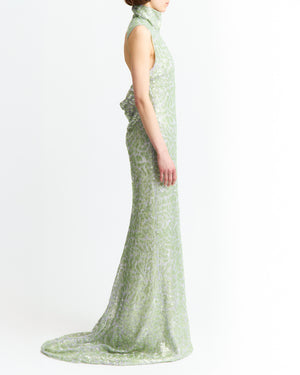 Zegli Gown in Lace Sequin